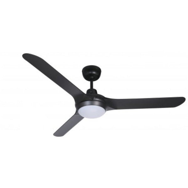 SPYDA AC Ceiling Fan 56" Matte Black with LED - SPY1423BL-L