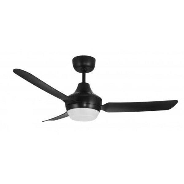 STANZA AC Ceiling Fan 48" Black with Light - STA1203BL-L