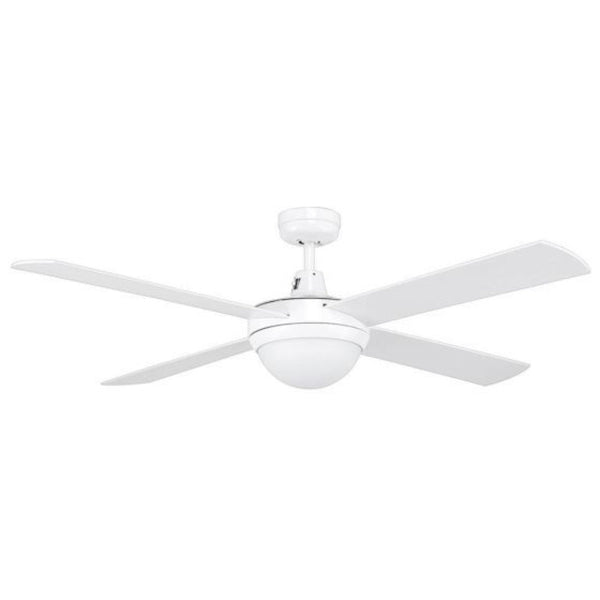 Tempest-II 52'' Ceiling Fan With 2xB22 Light White With White Blades - 99988/05
